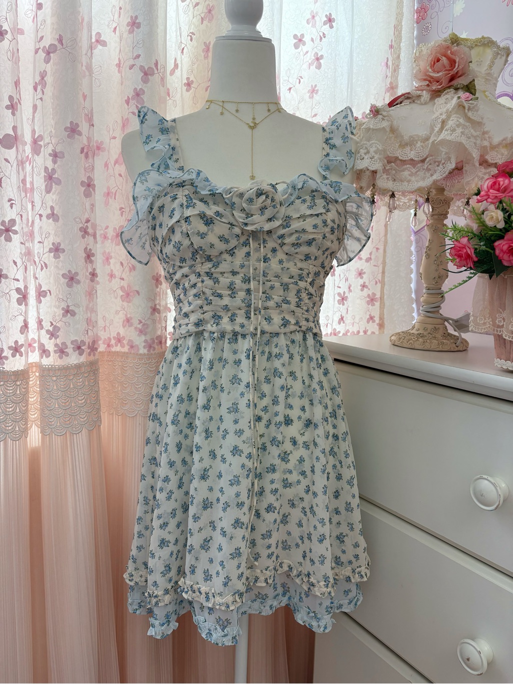 For Love & Lemons Chateau Mini Dress